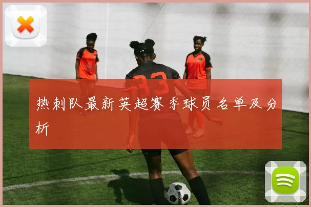 热刺队最新英超赛季球员名单及分析