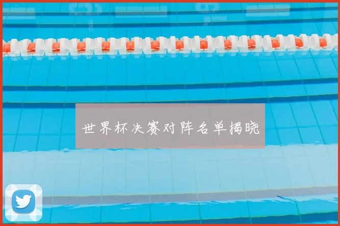 世界杯决赛对阵名单揭晓
