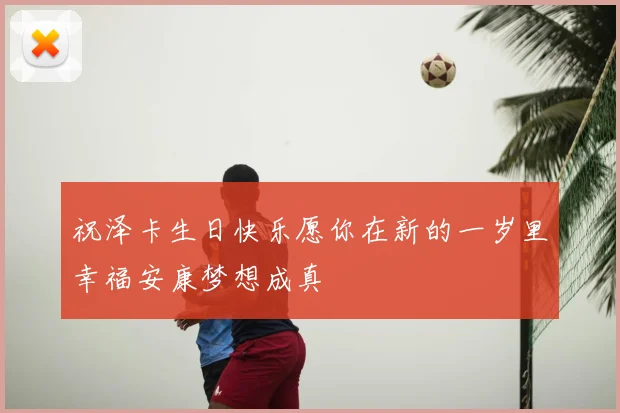 祝泽卡生日快乐愿你在新的一岁里幸福安康梦想成真